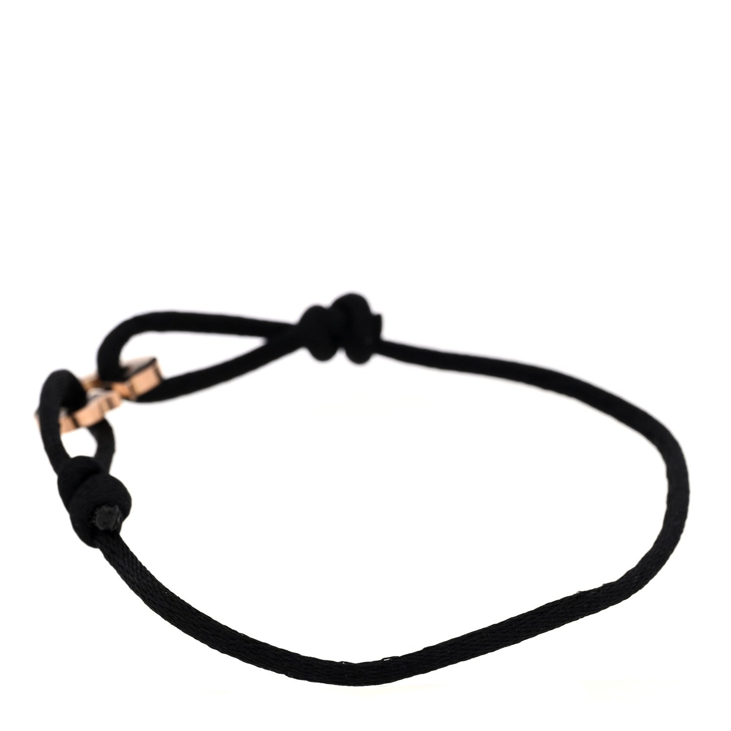 Cartier 18K Pink Gold Hearts and Symbols Cord Bracelet Black 2 of 3