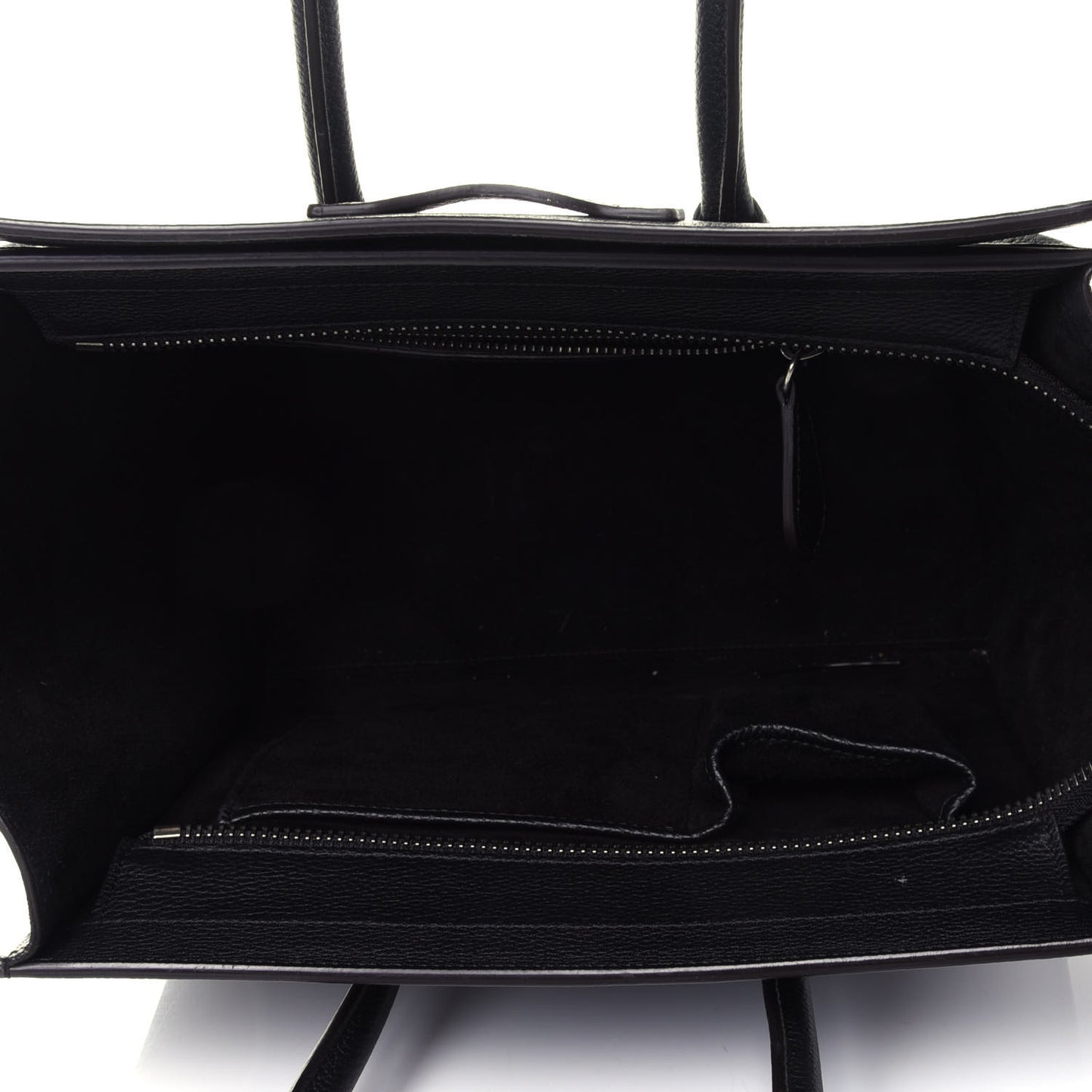 Drummed Calfskin Micro Luggage Black
