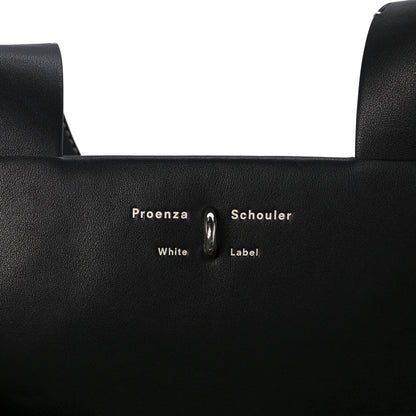 Proenza Schouler Canvas Calfskin XL Morris Tote Optic White Black 7 of 12
