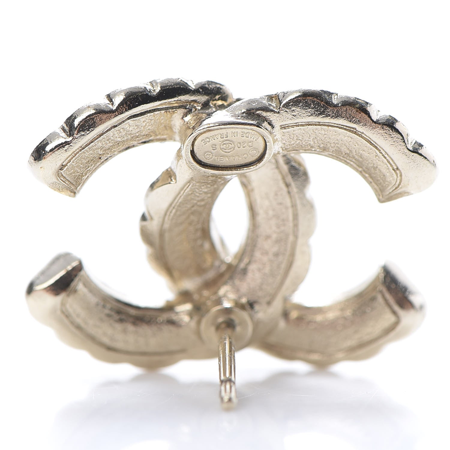 Chanel Pearl Queen of France CC Earrings Gold 4 of 6