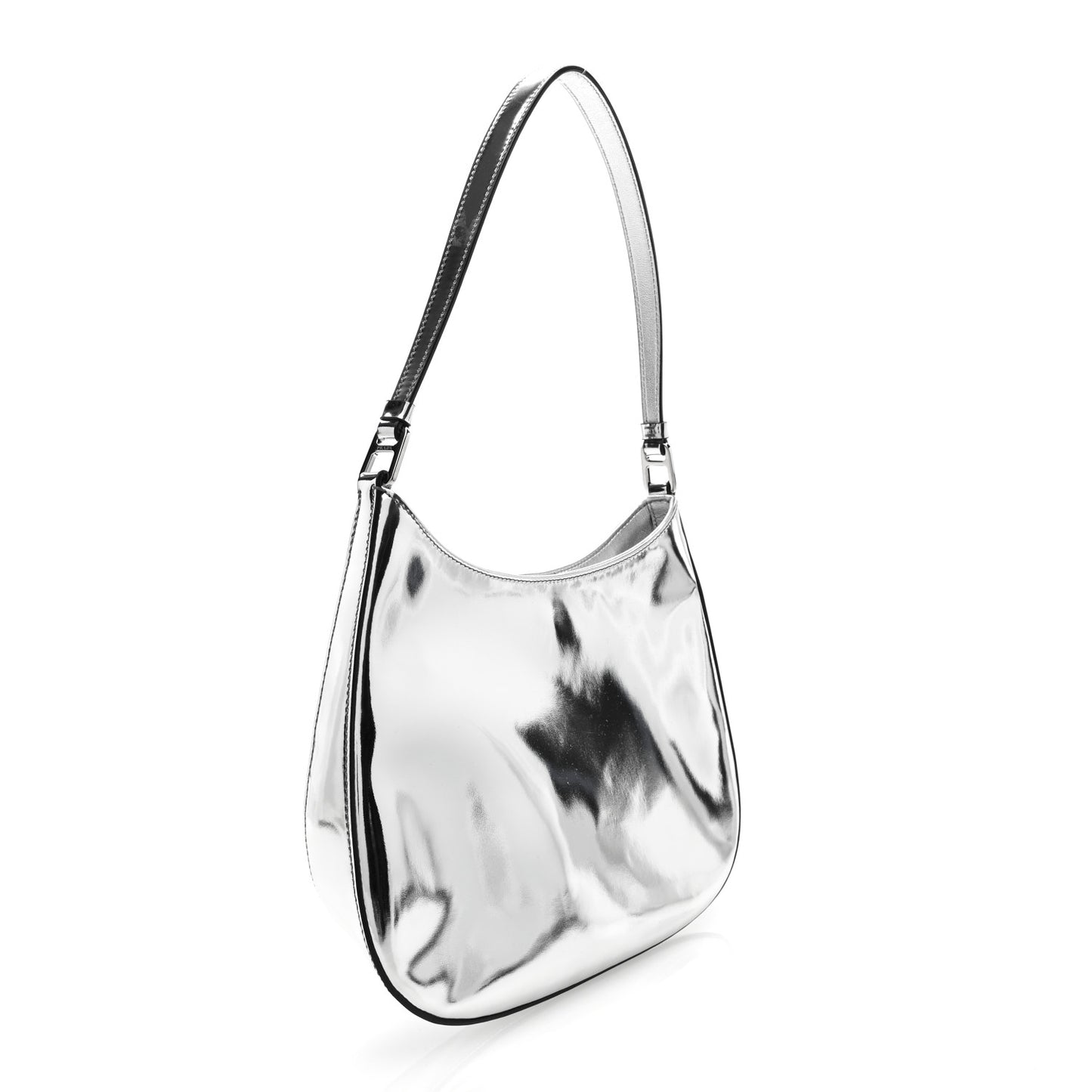 Spazzolato Cleo Shoulder Bag Argento