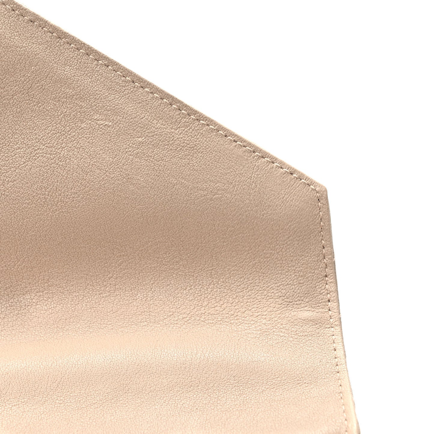 Sheepskin Matelasse Chevron Monogram Medium College Bag Dark Beige