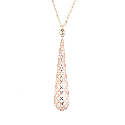 Gucci 18K Rose Gold Diamantissima Pendant Necklace 3 of 6