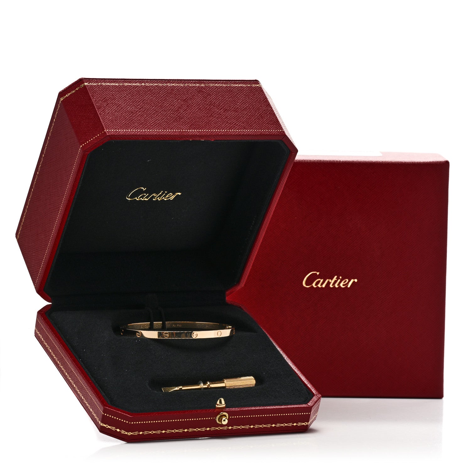 Cartier 18K Yellow Gold Small LOVE Bracelet 17 9 of 9