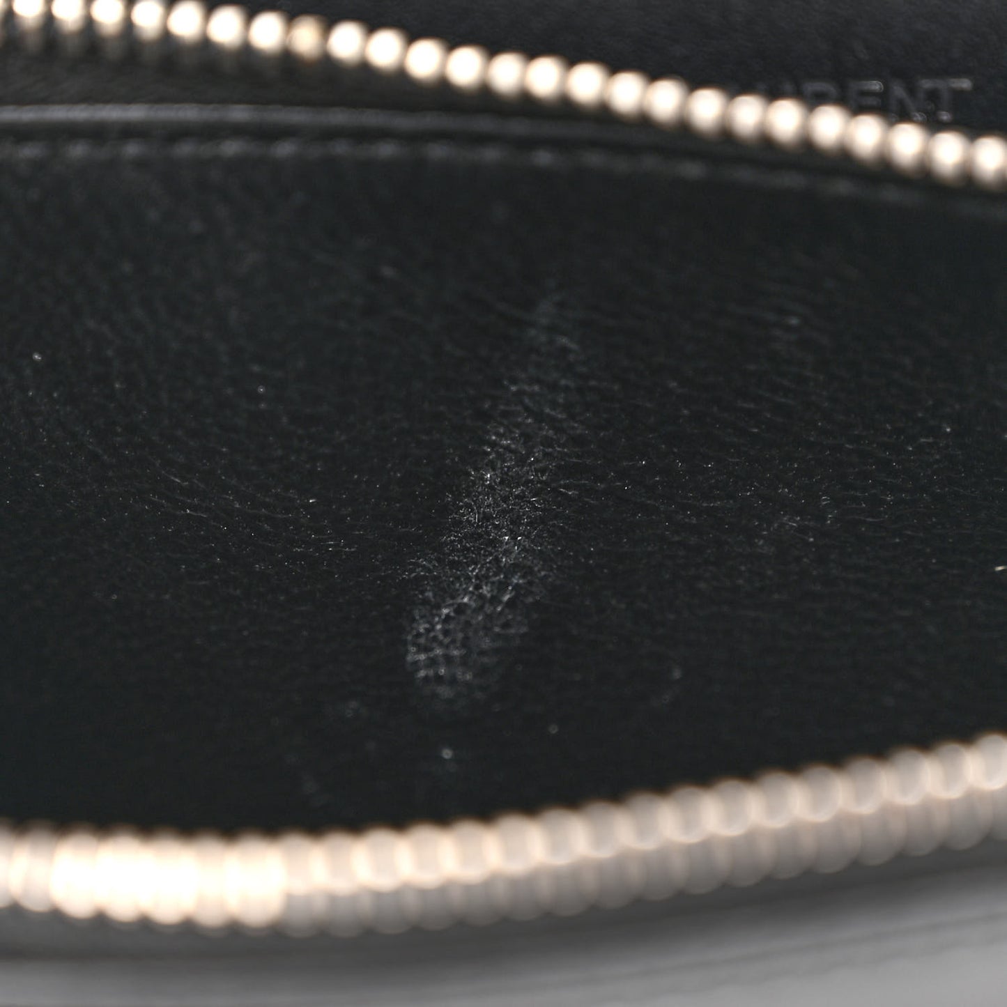 Smooth Calfskin Classic Monogram Kate Tassel Chain Wallet Black