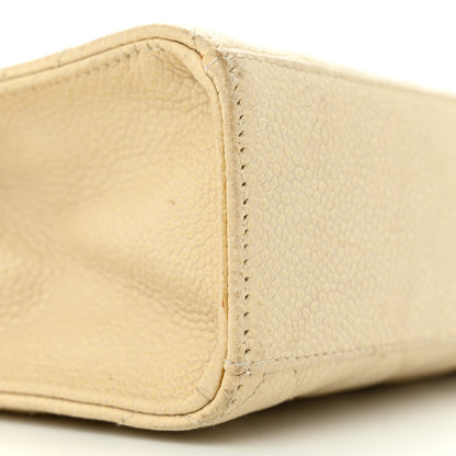 Chanel Caviar Quilted Envelope Flap Crossbody Light Beige 10 of 21