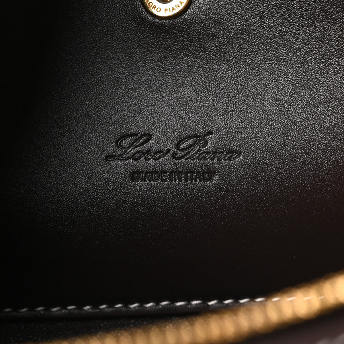 Calfskin Merino Wool Extra Bag L27 Natural Brown Dark Chocolate Licorice Sun Gold