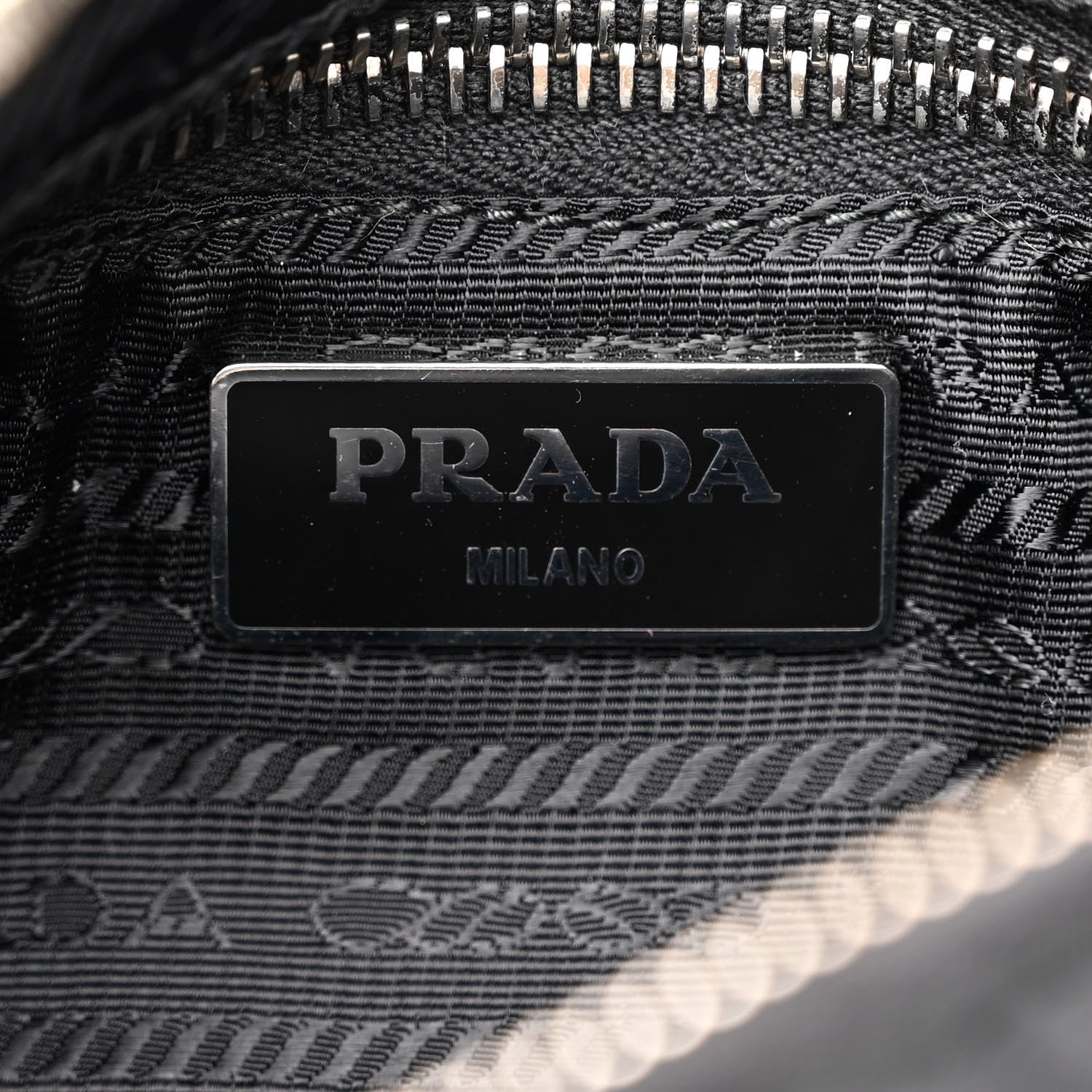 Prada Re-Nylon Triangle Padded Patchwork Shoulder Bag Black 6 of 9