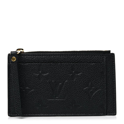 Louis Vuitton Empreinte Zipper Card Holder Black 1 of 6