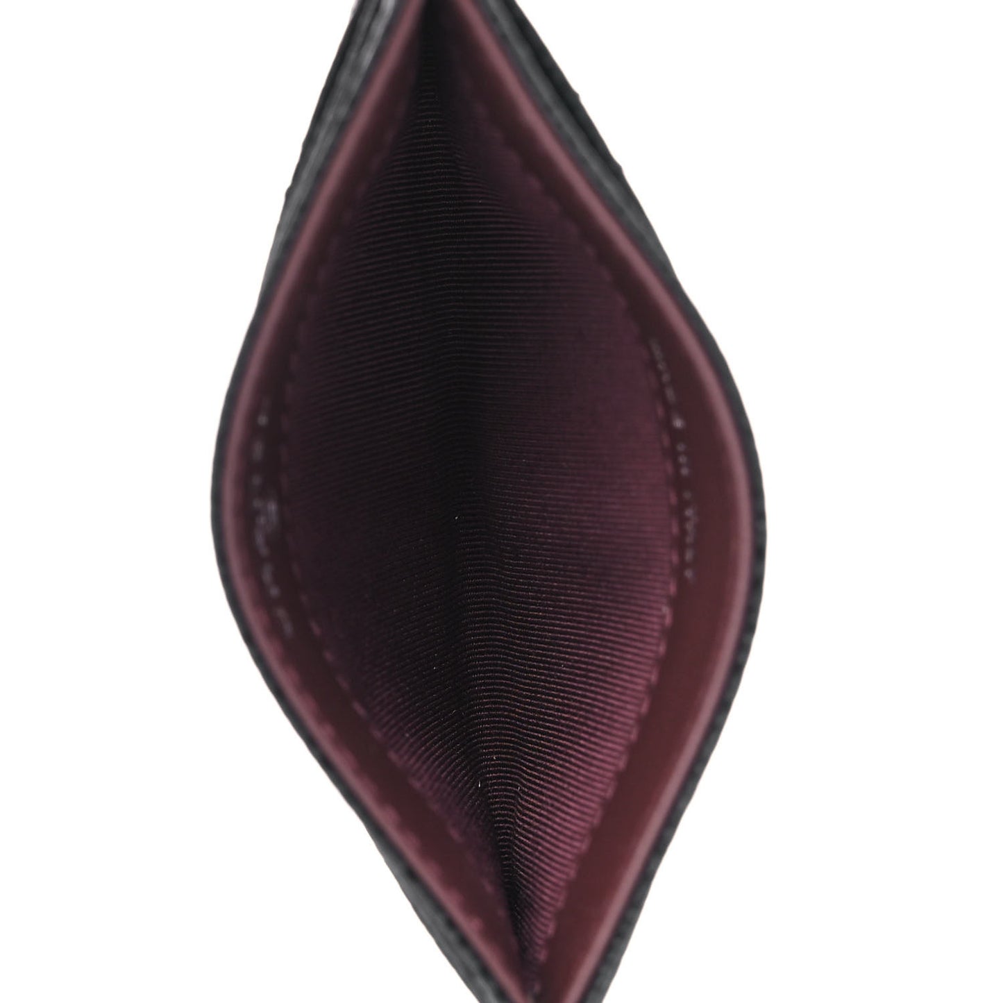 Caviar Quilted Card Holder Black