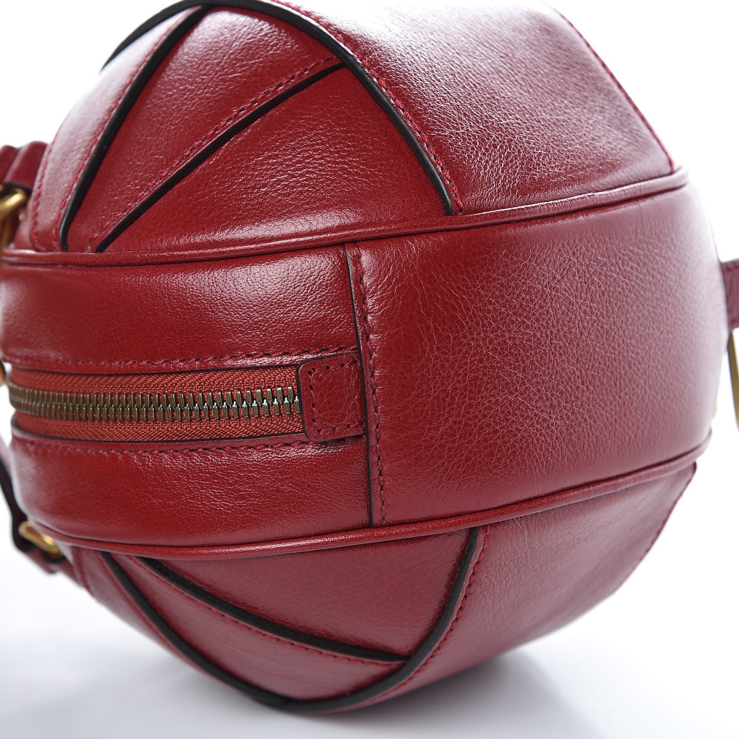 Piuma Lux Energy Mini Tifosa Basketball Shaped Shoulder Bag Romantic Cerise