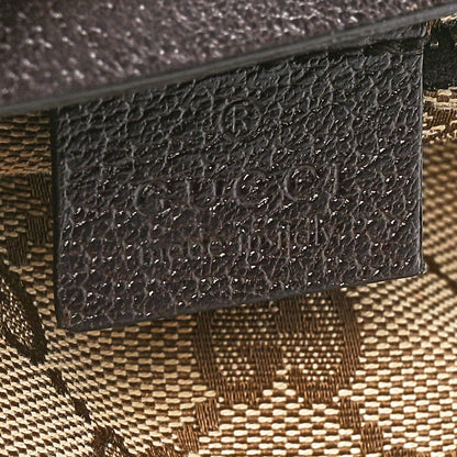 Gucci GG Monogram Double Pocket Belt Bag Dark Brown 6 of 10