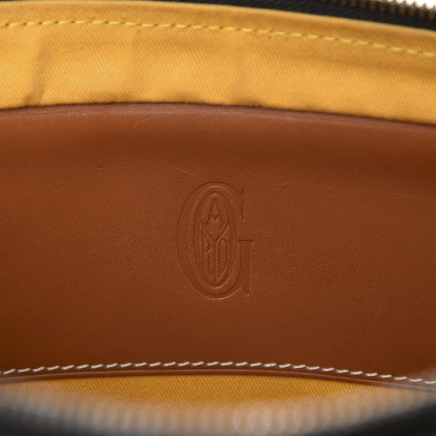 Goyardine Ambassade PM Briefcase Black Gold