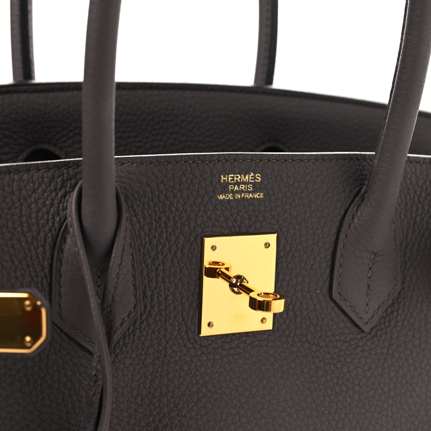 Hermes Togo BIRKIN 30 Etain 6 of 13