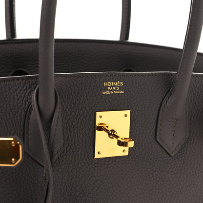 Hermes Togo BIRKIN 30 Etain 6 of 13