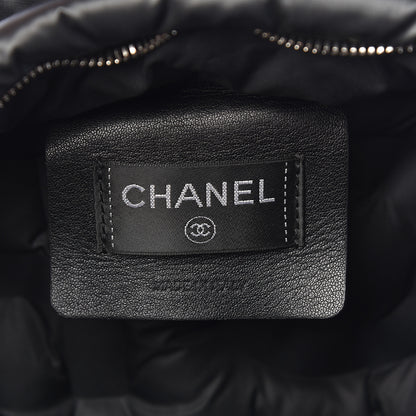 Chanel Nylon Embossed Small Doudoune Backpack Grey 9 of 11