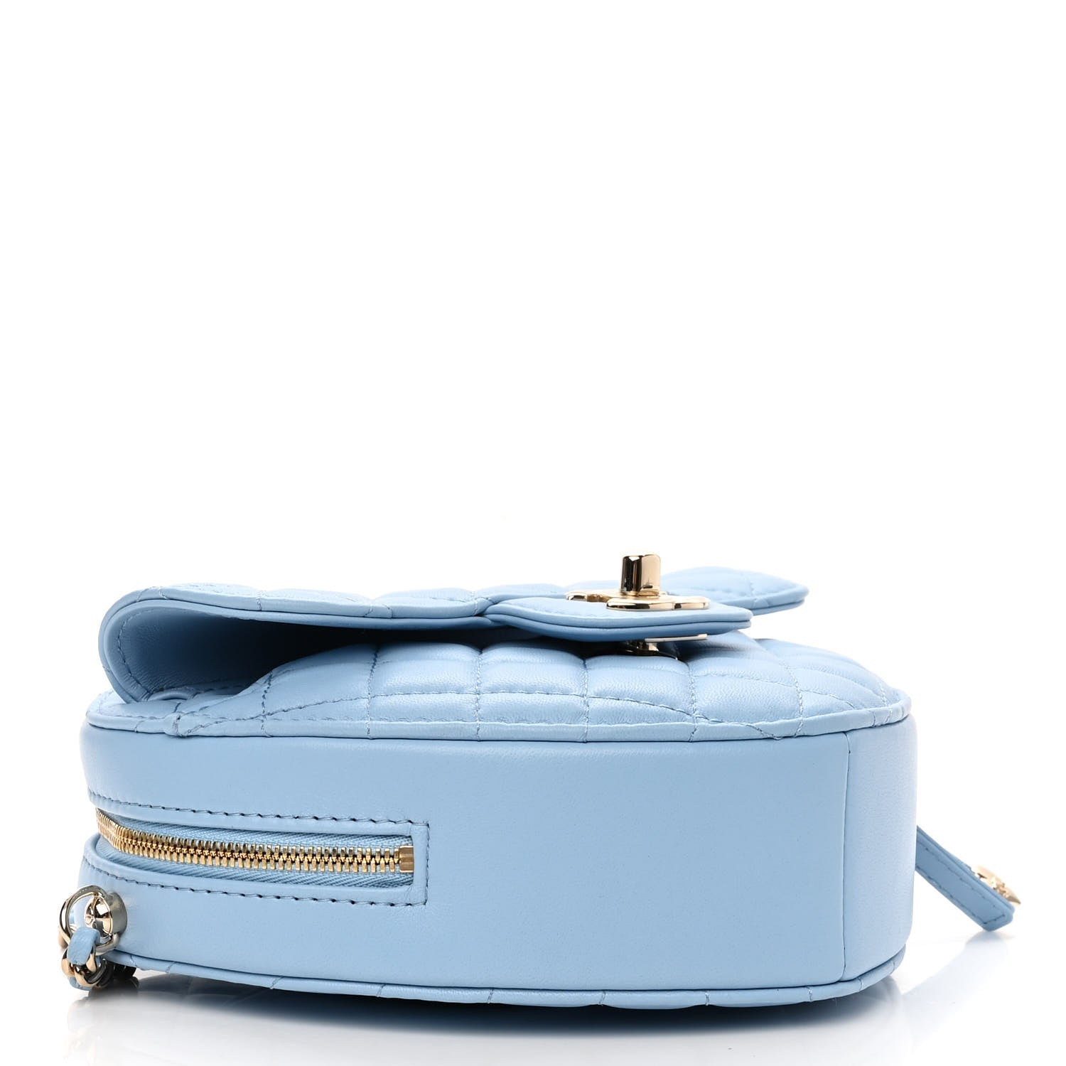 Chanel Lambskin Quilted CC In Love Heart Bag Light Blue 4 of 10