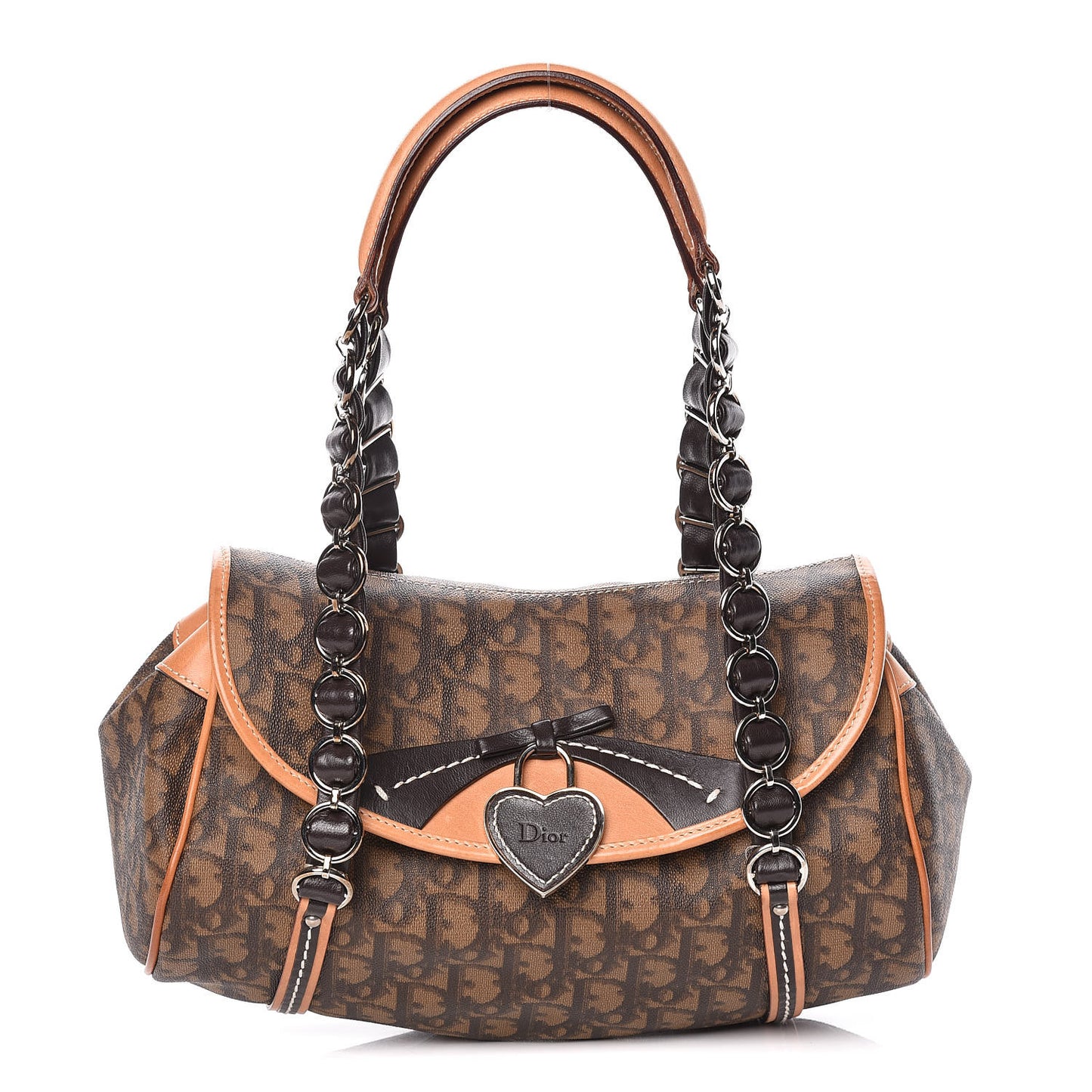 Monogram Romantique Trotter Flap Bag Brown