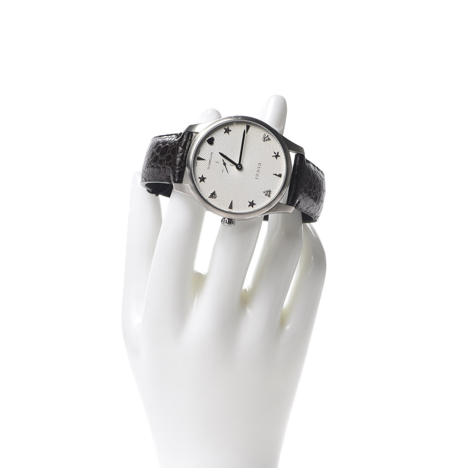 Gucci Stainless Steel Alligator 40mm G-Timeless Charm Automatic Watch 2 of 7