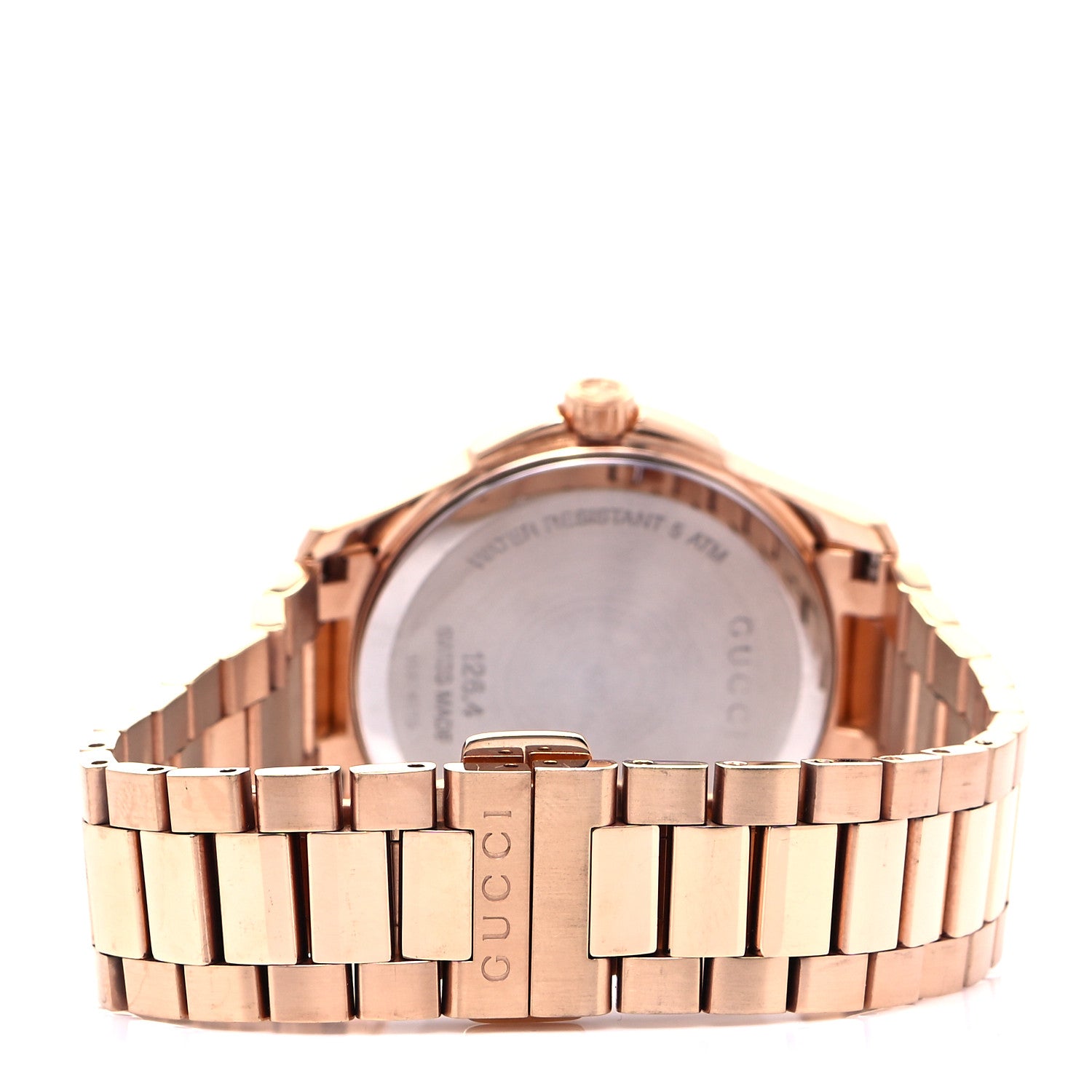 Gucci Stainless Steel 38mm G-Timeless Diamante Quartz Watch Rose 3 of 5