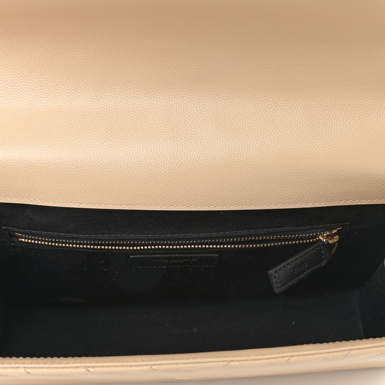Saint Laurent Grain De Poudre Matelasse Chevron Large Monogram Satchel Nude Powder 5 of 15