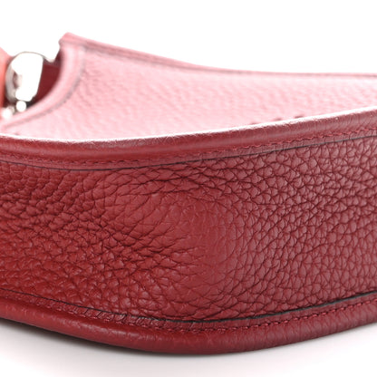 Hermes Taurillon Clemence Amazone Evelyne TPM Rouge H 9 of 11