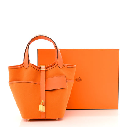 Hermes Toile Goeland Swift Cargo Picotin Lock 18 Orange 10 of 10