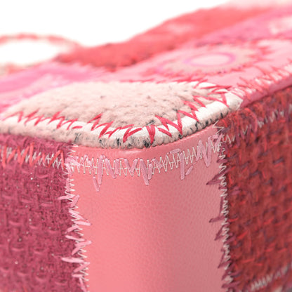 Chanel Tweed Patchwork Jumbo Single Flap Pink 12 of 14
