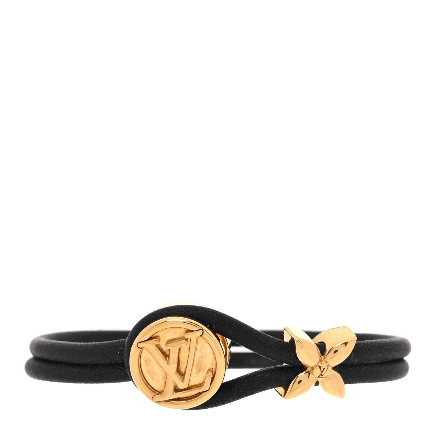 Louis Vuitton Calfskin Keep A Secret Bracelet Black 1 of 4