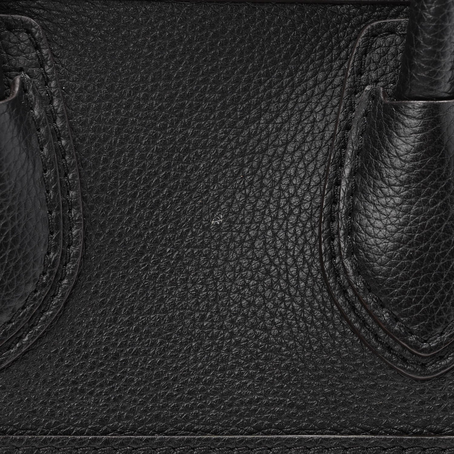 Celine Drummed Calfskin Micro Luggage Black 10 of 12