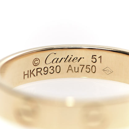 Cartier 18K Yellow Gold 3.5mm LOVE Wedding Band Ring 51 5.75 4 of 5