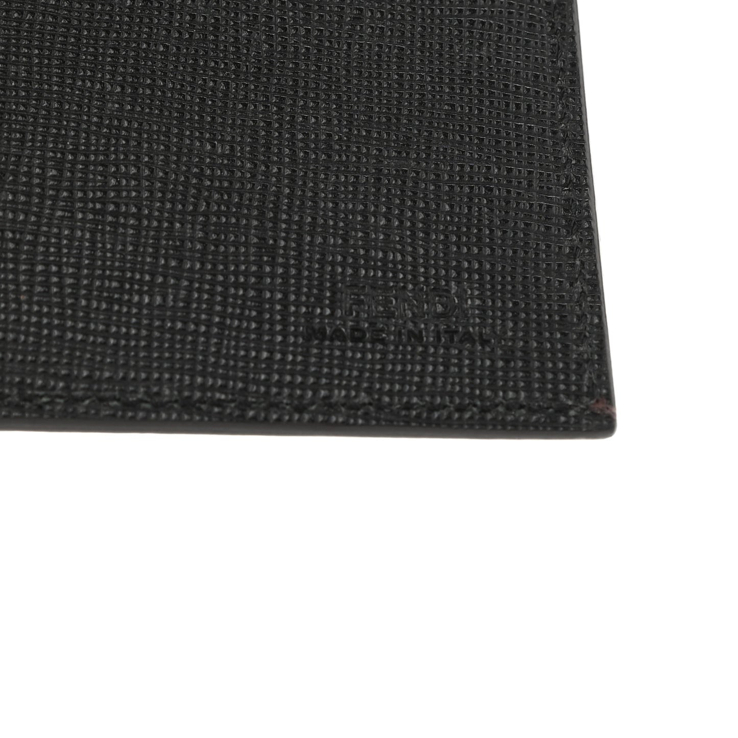 Zucca Spalmati Vitello Elite Double Fold Credit Card Case Tobacco Black