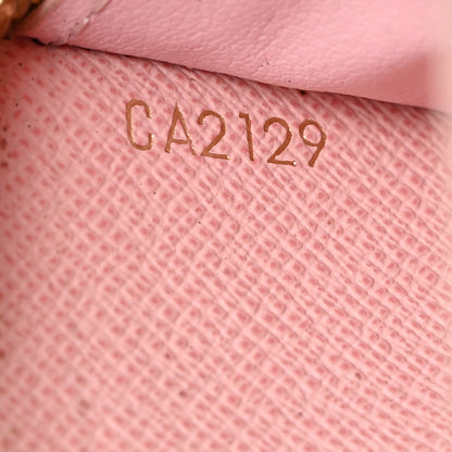 Louis Vuitton Damier Azur Studded Clemence Wallet Rose Ballerine 8 of 8