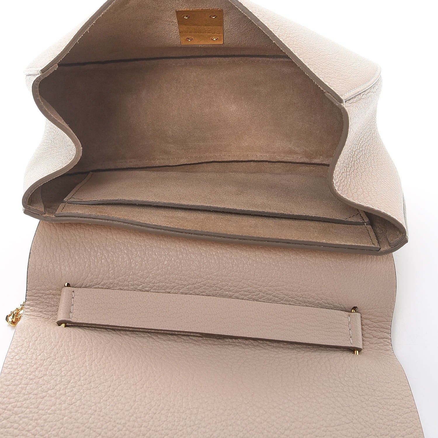 Chloe Grained Lambskin Drew Shoulder Bag Abstract White 5 of 7