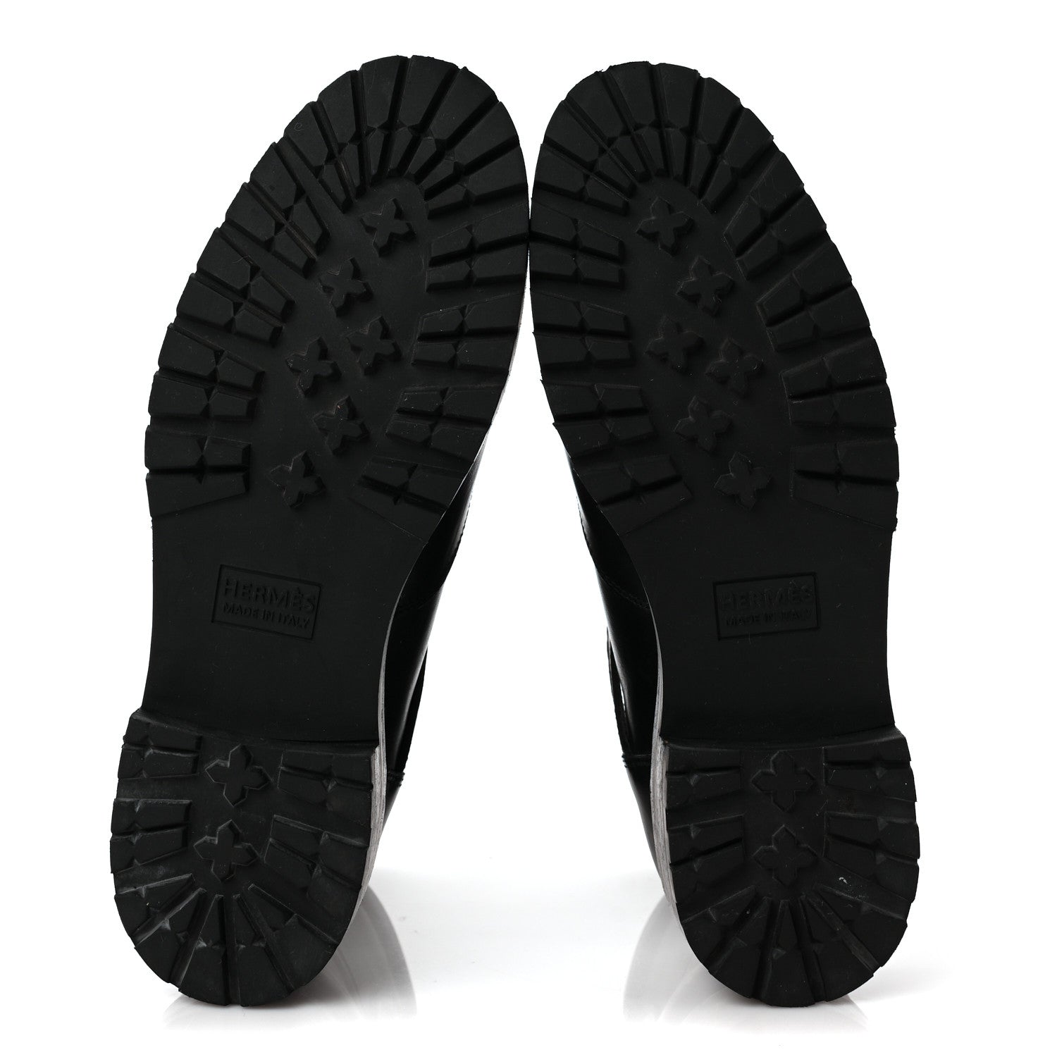 Hermes Calfskin Womens Hiking Boots 36 Black 5 of 8