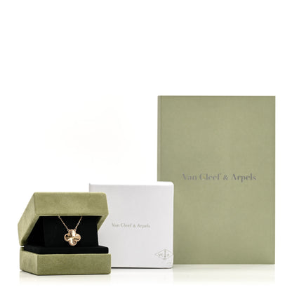 Van Cleef & Arpels 18K Yellow Gold Guilloche Vintage Alhambra Pendant Necklace 5 of 5