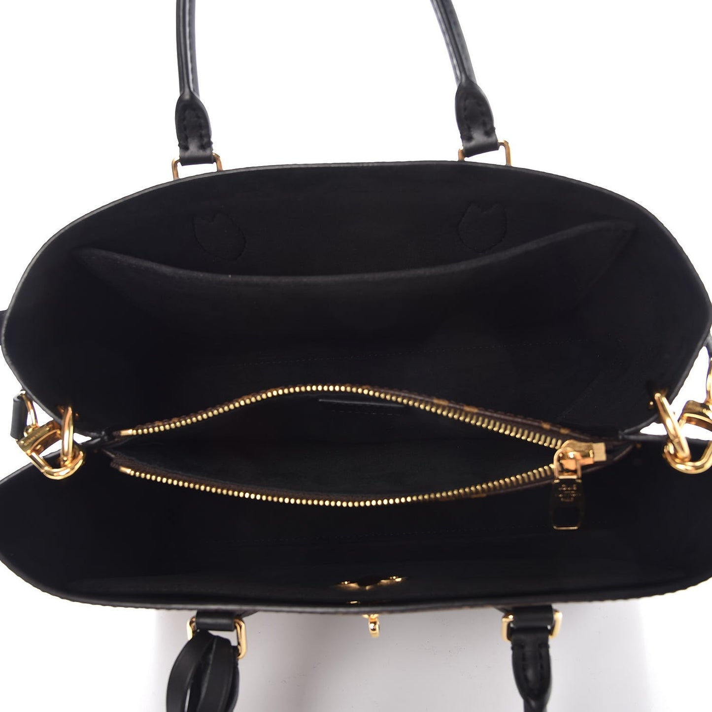 Monogram Flower Tote Black
