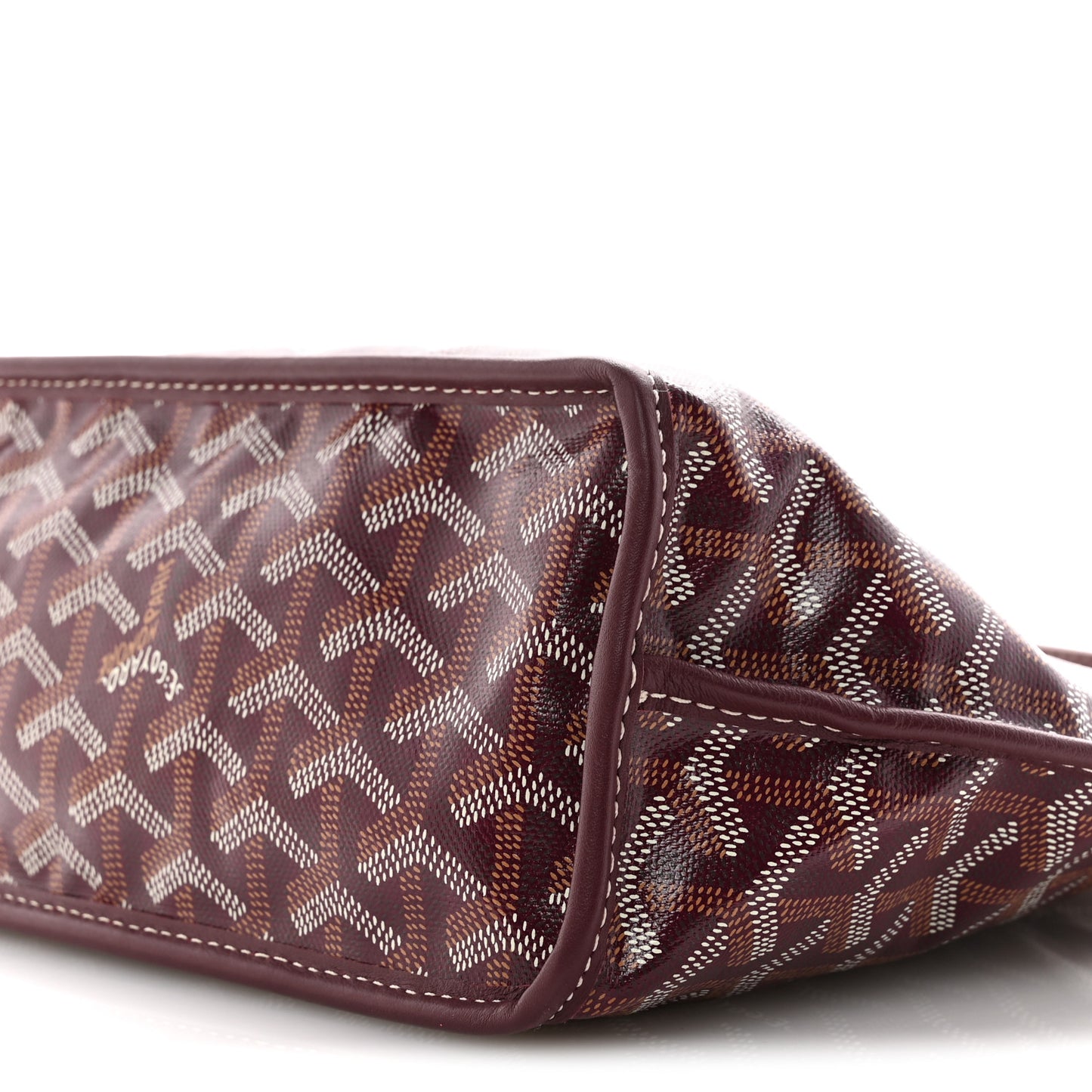 Goyardine Reversible Mini Anjou Burgundy