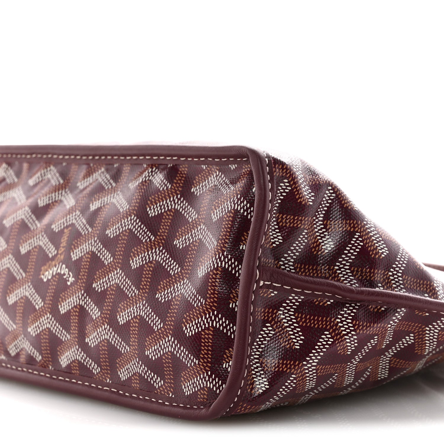 Goyard Goyardine Reversible Mini Anjou Burgundy 17 of 18