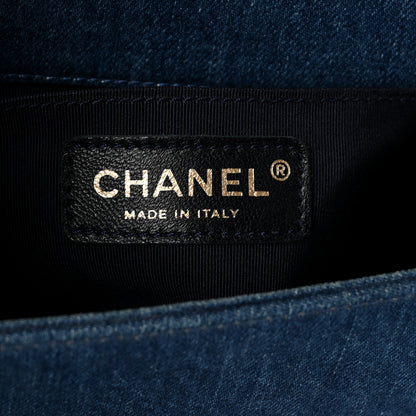 Chanel Denim Patchwork Small Boy Flap Blue 6 of 10