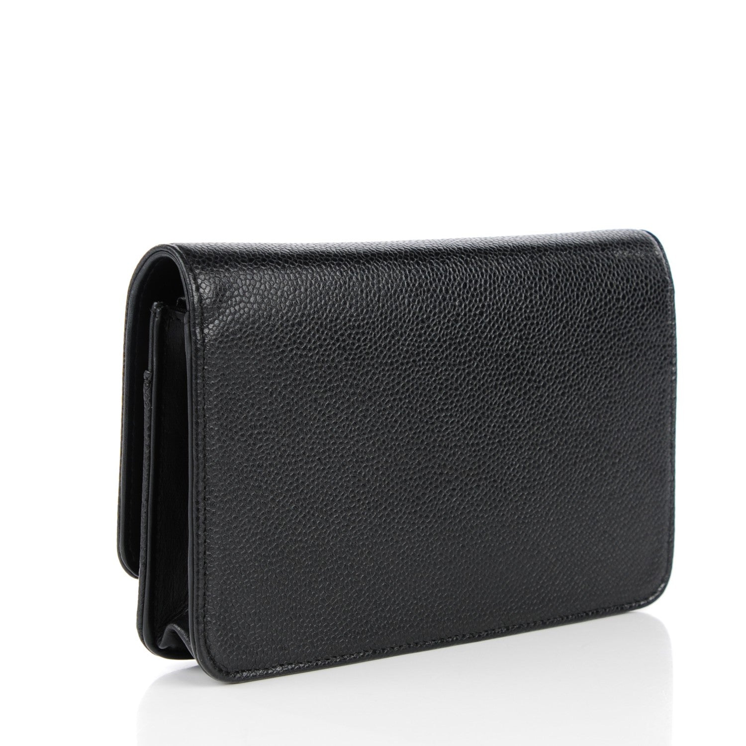 Chanel Caviar Timeless CC Wallet on Chain WOC Black 3 of 9