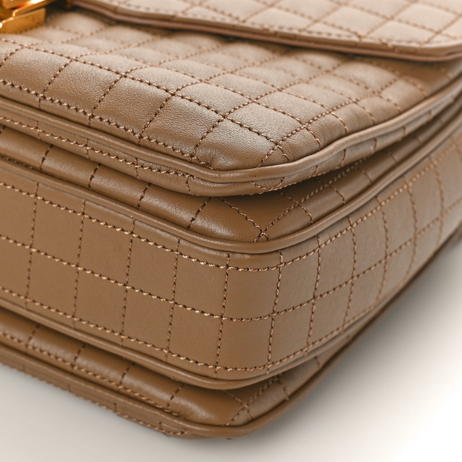 Celine Calfskin Quilted Medium C Bag Beige 8 of 8