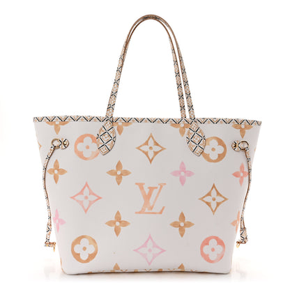 Louis Vuitton Monogram Giant By The Pool 2.0 Neverfull MM Beige 3 of 10