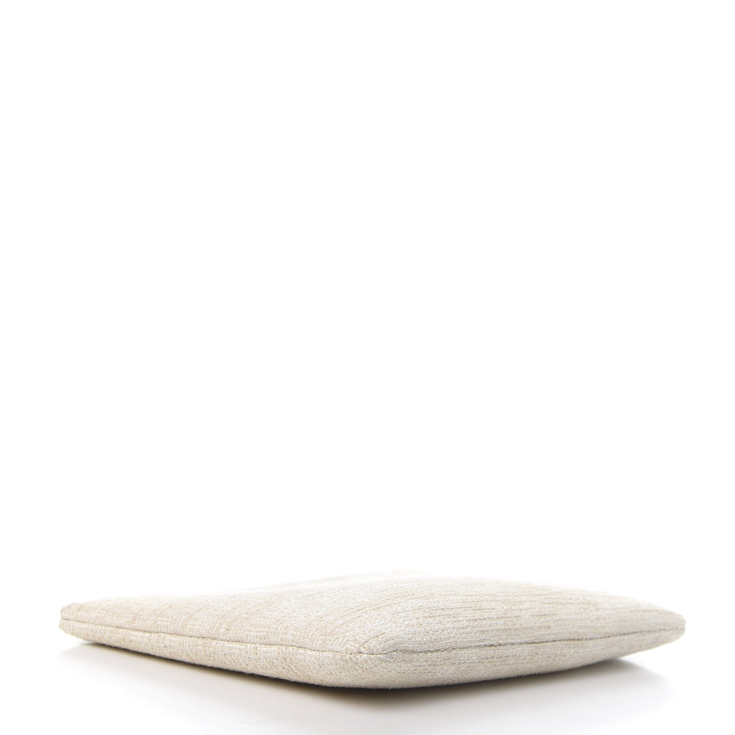 Chanel Canvas Small Deauville Pouch White 4 of 8