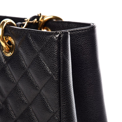 Chanel Caviar Quilted Grand Shopping Tote GST Black 10 of 11