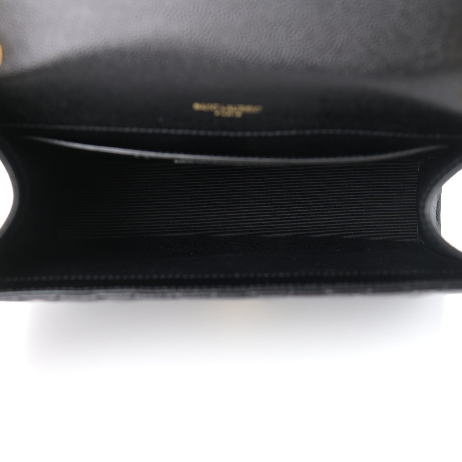 Saint Laurent Grain De Poudre Textured Mixed Matelasse Triquilt Medium Monogram Satchel Black 5 of 12
