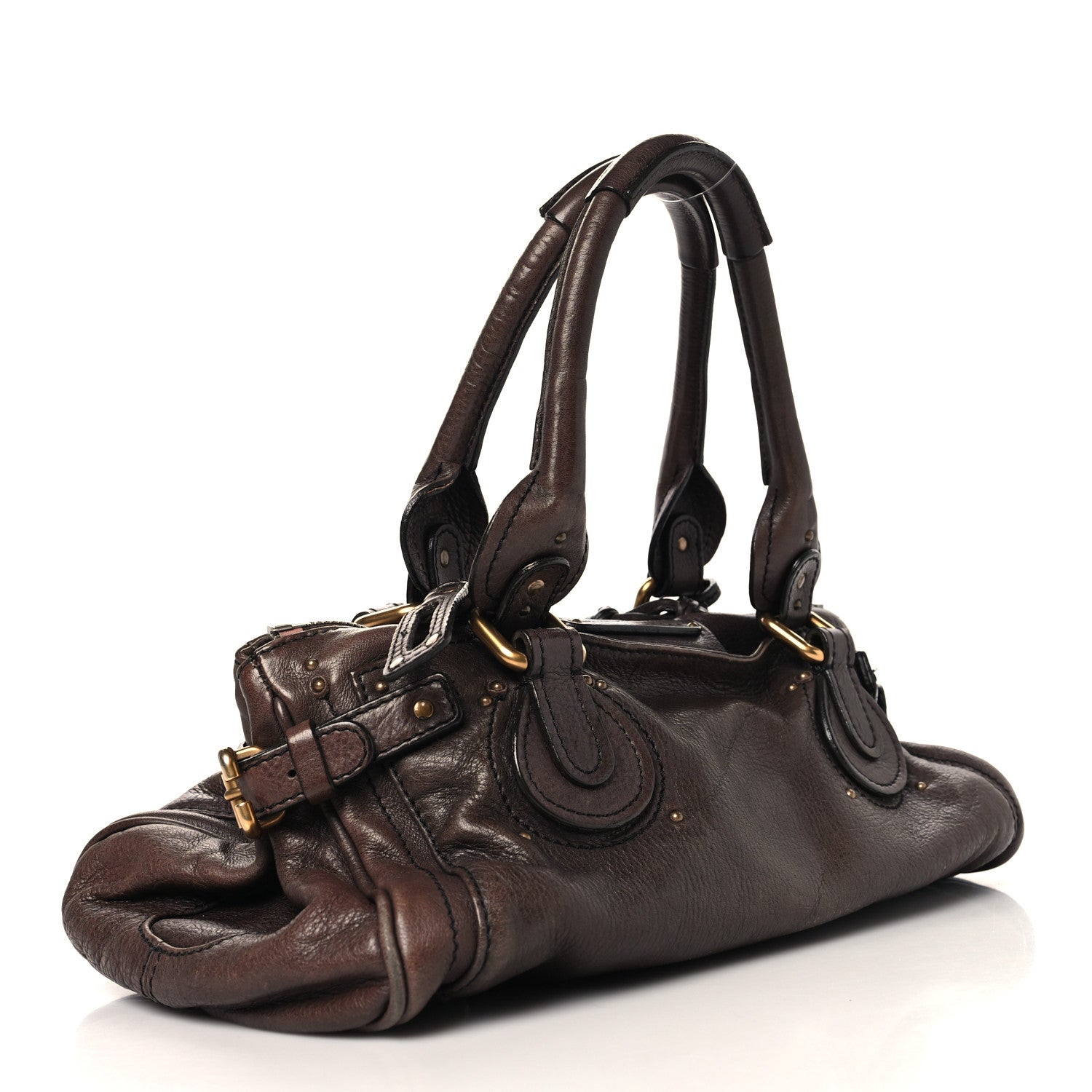 Chloe Calfskin Medium Paddington Satchel Chocolate 3 of 13