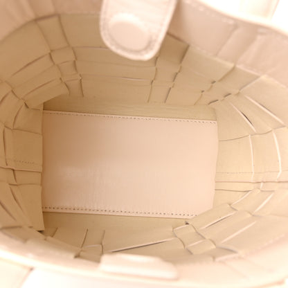 3.1 Phillip Lim Smooth Calfskin Odita Mini Modern Lattice Bucket Bag Off White 6 of 11