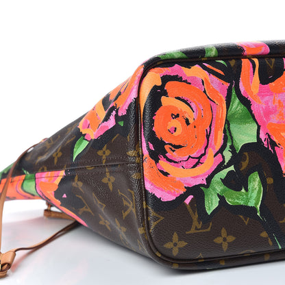 Louis Vuitton Monogram Roses Neverfull MM 9 of 11