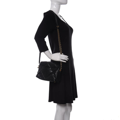 Chanel Lambskin Quilted Small Bowling Bag Black 2 of 9